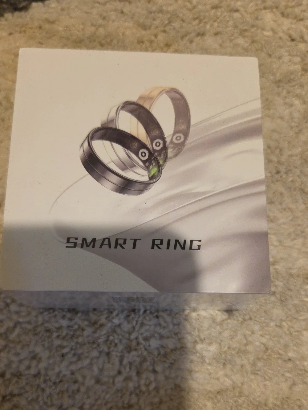 Smart Ring Wearable - Black Fitness & Notification Ring